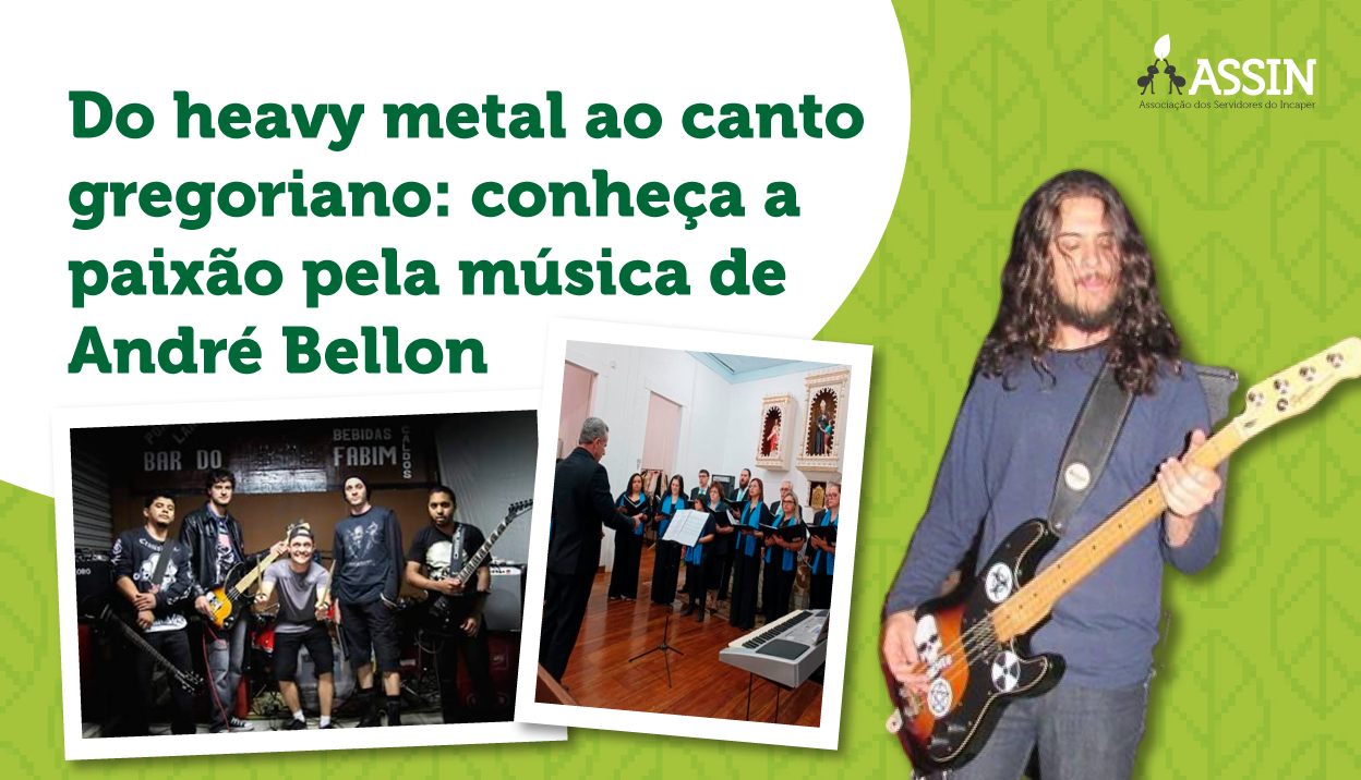 Do heavy metal ao canto gregoriano: conheça a paixão pela música de André Bellon