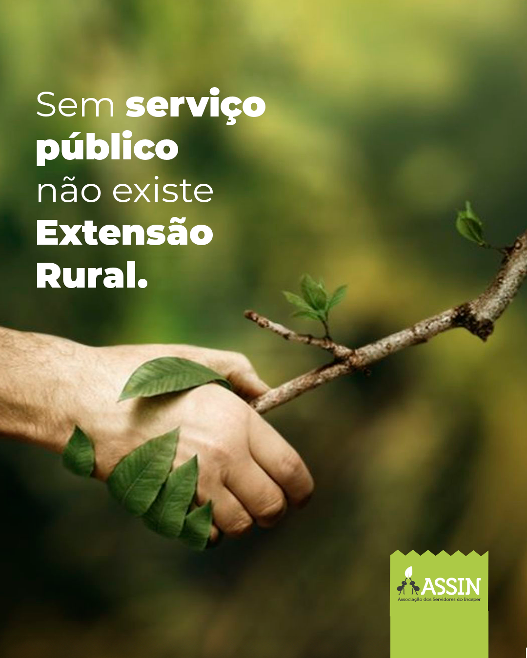 Sem serviço público não existe Extensão Rural!